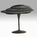 Marcello fantoni attr table lamp florence italy 1960s textured and patinated bronze enameled steel unmarked 18 12 x 20 x 13