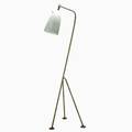 Greta magnusson grossman ralph o smith floor lamp usa 1950s enameled steel enameled aluminum brass unmarked 49 x 15 x 16