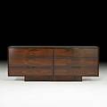 Vladimir kagan vladimir kagan designs inc eightdrawer dresser no 6501 new york 1960s rosewood lacquered wood patinated bronze unmarked 32 x 84 x 18 34