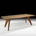 Jean prouve ateliers jean prouve dining table france 1940s enameled steel white oak unmarked 29 x 84 x 39 12 provenance private collection new york literature sulzer jean prouve co