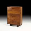 George nakashima nakashima studios tall dresser new hope pa 1959 american black walnut signed with clients name 52 34 x 36 x 22 provenance available copy of original invoice and drawin