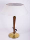 Lightolier Brass  Wood MidCentury Lamp