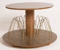 MidCentury Record Holder Swivel Side Table