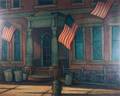 Larry Edwardson Flag Day Oil on Board