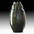 Tiffany studios massive experimental favrile glass vase new york ca 1900 etched x 3002 17 x 9