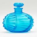 Lalique camille perfume bottle in frosted electric blue glass france 1927 m p 335 no 516 etched r lalique france no 576 2 14 x 2 14