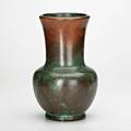 Clewell tall copperclad vase with bronze and verdigris patina canton oh etched clewell 45521 11 12 x 6 34