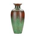 Clewell tall copperclad vase with bronze and verdigris patina canton oh 1920s etched clewell 37815 15 x 7