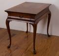 Walnut End Table w Single Drawer