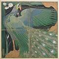 Frederick hurten rhead university city important large fourpart tile panel with peacock a unique piece university city mo 1910 signed frederick h rhead uc 1910 tile 20 34 sq prov