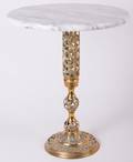 Marble Top Brass Table