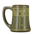 Walrath matpainted mug with stylized decoration incised walrath pottery 5 14 x 5 34 x 4 14 dia publication forster alternative american ceramics p139