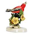 Stangl glazed porcelain figure of a crossbill stamped audubon stangl porcelain birds  372b  crossbill 5 34 x 5 14 x 3 12