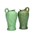 Roseville two rozane egypto pitchers unmarked each 7 12 x 4 12