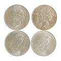 Peace silver dollars thirtyeight 19221928 many high grade
