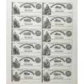 Obsolete currency somerset county bank lr vredenburgh full uncut sheet