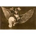 After francisco goya spanish 17461828 two etching aquatints on paper 19th c modo de volar and disparate volante one framed larger 8 12 x 12 34 image