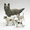 Vienna bronze terriers four early 20th c largest 5 14 x 8