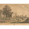 David teniers flemish 15821649 five engravings 4eme fete flamande along with three other period engravings all framed largest 20 x 27 sheet