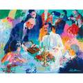 Leroy neiman american 19212012 two screenprints in colors wine alfresco 2000 and untitled from the restaurant series both framed both signed one numbered larger 22 x 32
