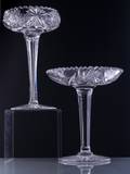 American Brilliant Period Tall Compote Pair