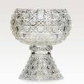 American brilliant period cut glass twopiece harvard punch bowl early 20th c 11 14 x 9 12 dia