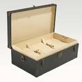 Louis vuitton automobile trunk complete with insert 19th c serial no 154581 hardware marked original paper label 12 x 34 12 x 20