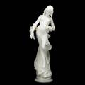 A battachi italian 19th c marble sculpture of a young woman with garland of flowers 19th c signed a battachi florence 33 12