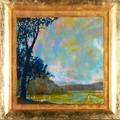 Jane gilday american b 1950 oil on board delaware evening artistmade frame signed 24 x 24
