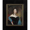 Sir william newton british 17851869 attr miniature oil on board portrait of mrs arthur pearson 1837 framed 4 58 x 5 34