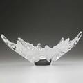 Lalique champs elysees bowl in clear and frosted glass 20th c marked 8 x 18 x 7 12