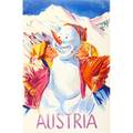 Gunnar dahlin swedish 20th c four vintage ski posters lithograph in colorsfis sweden join the fun on a ski run norway and austria  each approx 39 x 24