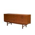 Folke ohlsson dux nine drawer teak cabinet sweden 1960s unmarked 31 12 x 71 x 18 12