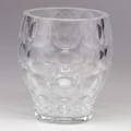 Style of wilhelm wagenfeld cut crystal opart vase 20th21st c acid mark to base 6 12 x 5 12