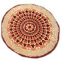 Modern circular wool area rug 1960s 105 dia