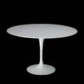 Eero saarinen knoll studio tulip dining table us 2000s laminate and plastic coated metal  metal label 29 x 47 14