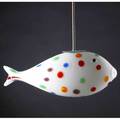 Murano fish pendant lamp italy c1960 glass and brass unmarked pendant only 8 x 20 x 7