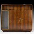 French cabinet 1930s rosewood brass glass unmarked 68 12 x 77 x 18