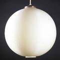 Heifetz rotoflex hanging pendant lamp usa 1950s ribbed and molded plastic brass cap unmarked shade 20 x 18