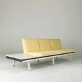 George nelson herman miller steelframe sofa usa 1950s upholstery laminate and painted wood unmarked 28 12 x 96 x 30
