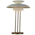 Poul henningsen ph5 table lamp denmark 1960s enameled aluminum and brass remnants of paper label 24 x 17 dia