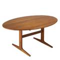 Georg petersens teak dropleaf dining table denmark 1960s labeled 28 x 65 x 43
