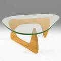 Isamu noguchi knoll associates coffee table in50 first generation usa 1940s birch glass unmarked 16 x 50 x 36