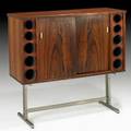 Poul heltborg heltborg mobler bar cabinet denmark 1960s rosewood composite mattechromed steel laminate plastic unmarked 42 x 44 34 x 16 14