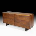 George nakashima nakashima studios walnut dresser new hope pa 1962 signed with clients name 32 x 72 x 22 provenance private collection pennsylvania copy of original receipt available