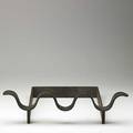 Jean royere enameled wrought iron andiron france 1940s unmarked 5 34 x 20 14 x 17 34