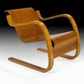 Alvar aalto artek cantilevered armchair finland 1930s laminated birch remnants of export label 24 x 24 x 30 12