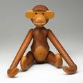 Kay bojesen tall teak monkey denmark 1950s branded kay bojesendenmarkcopyright 17 12 x 18 12 x 4 12