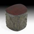 Paul evans directional sculptured metal side table usa 1971 bronze composite rosewood wood signed pe 71 15 12 x 18 12 x 16