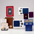 Us commemorative coins and bullion 15 pcs 2 1987 proof silver american eagles 6 1986 proof liberty coin sets with silver 1 and 50c etc